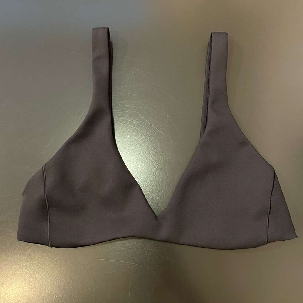 Left On Friday Plunge Top Jet (Black) Size Small